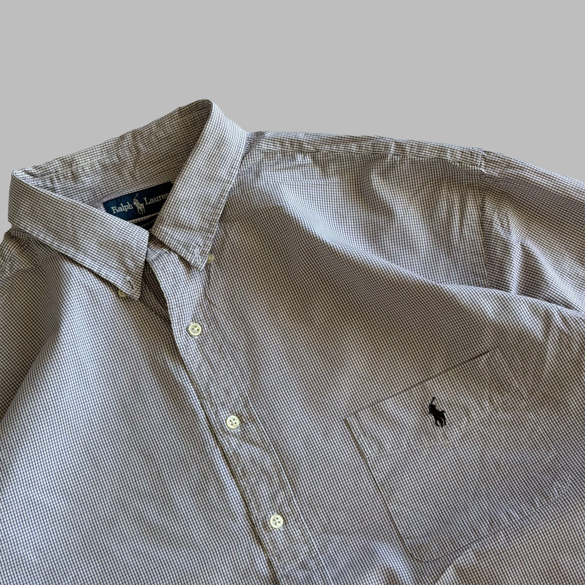 Y2K Polo Ralph Lauren Striped Button Up Shirt - XXXL