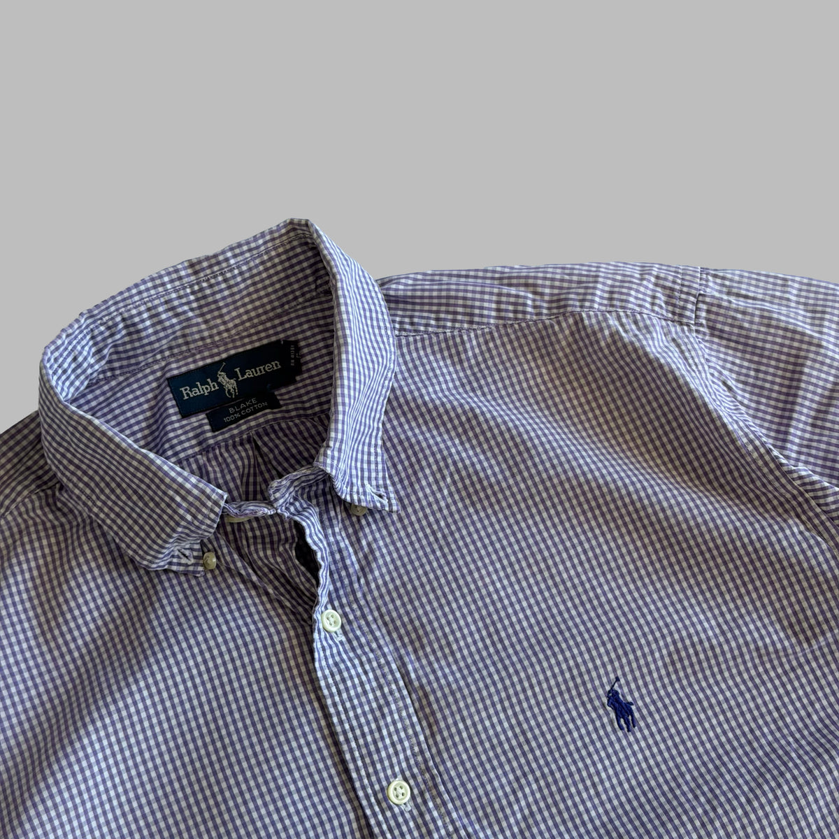 Y2K Ralph Lauren Gingham Button Up Shirt - XL
