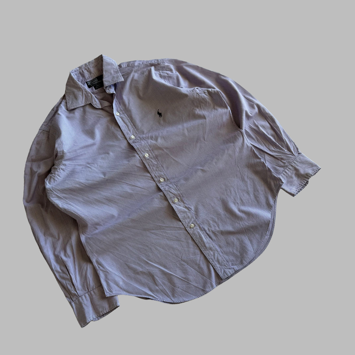 90s Ralph Lauren Checkerd Button Up Shirt - M