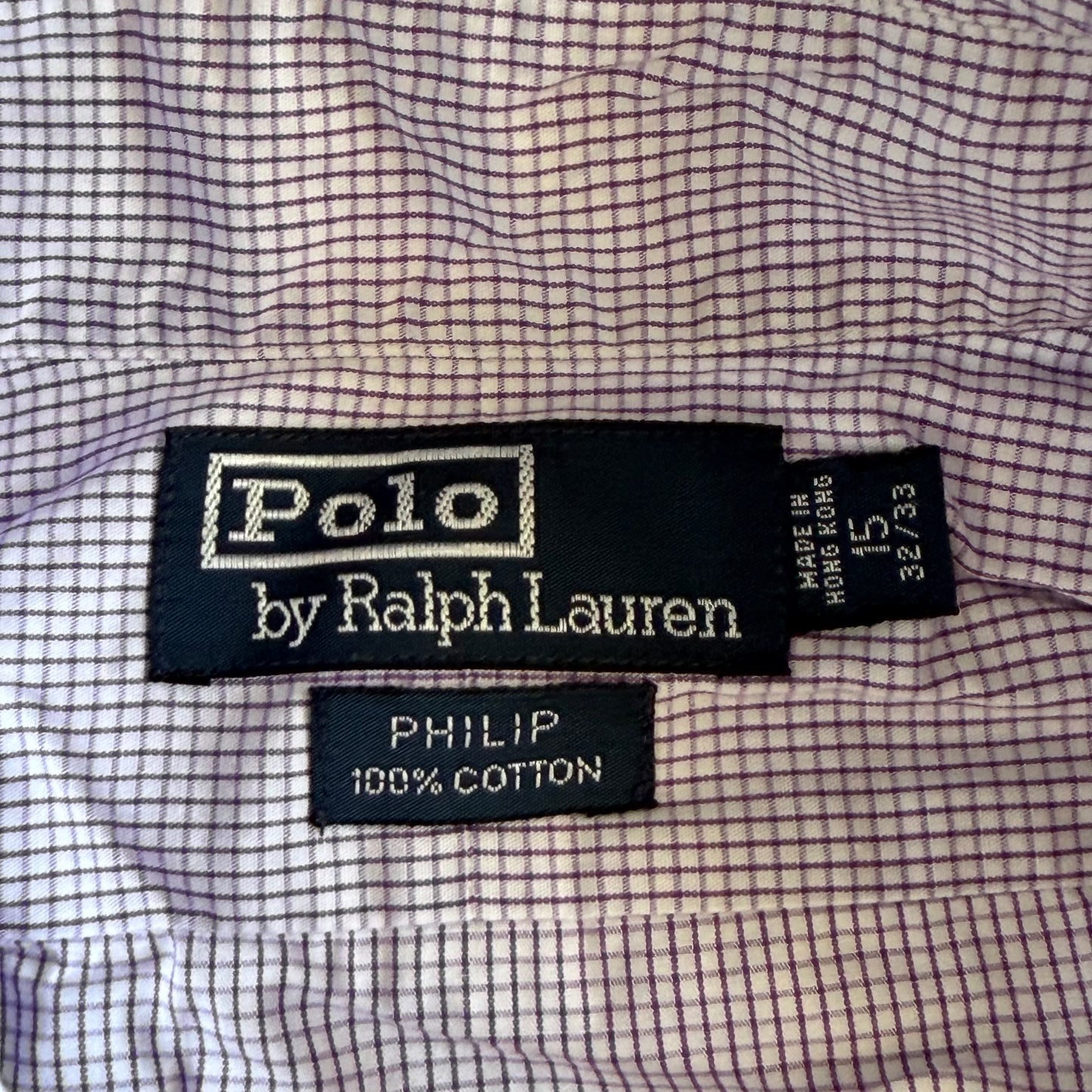 90s Ralph Lauren Checkerd Button Up Shirt - M
