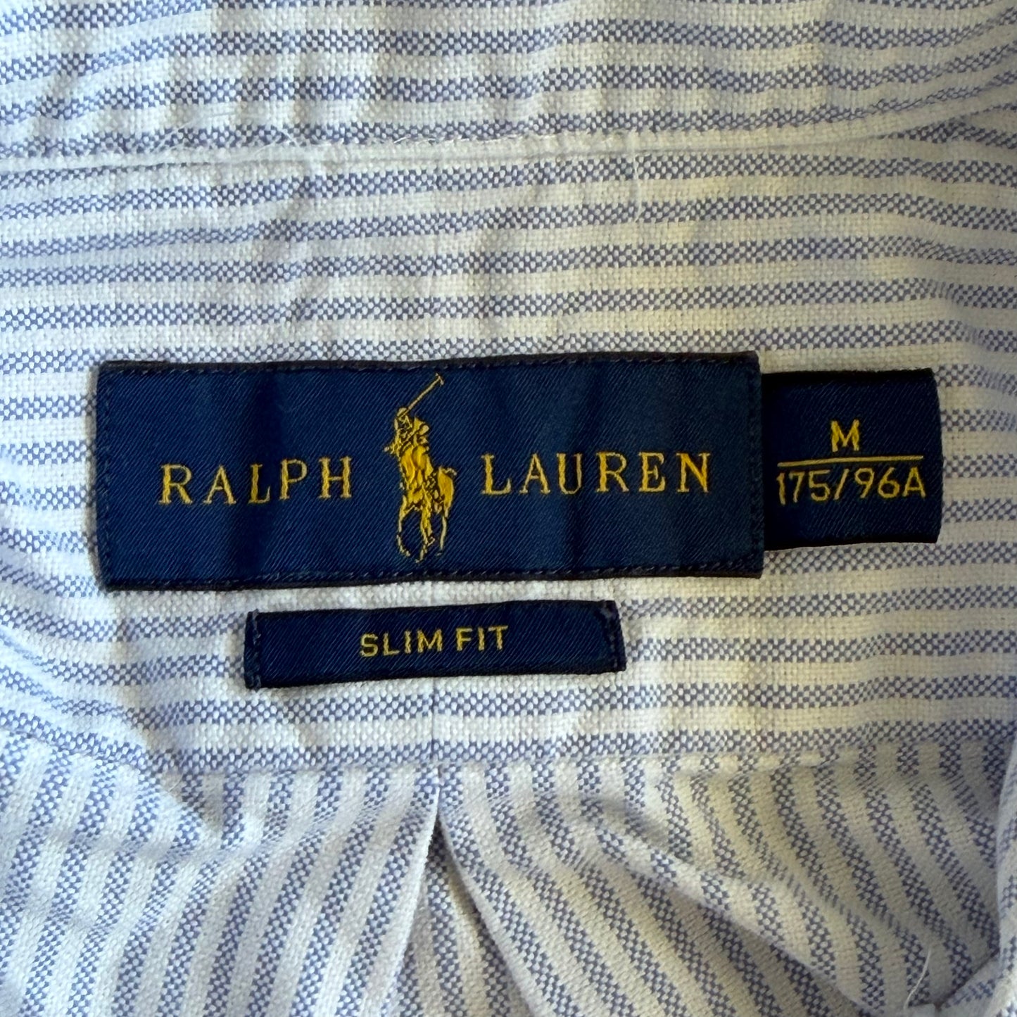 Y2K Polo Ralph Lauren Striped Button Up Shirt - M