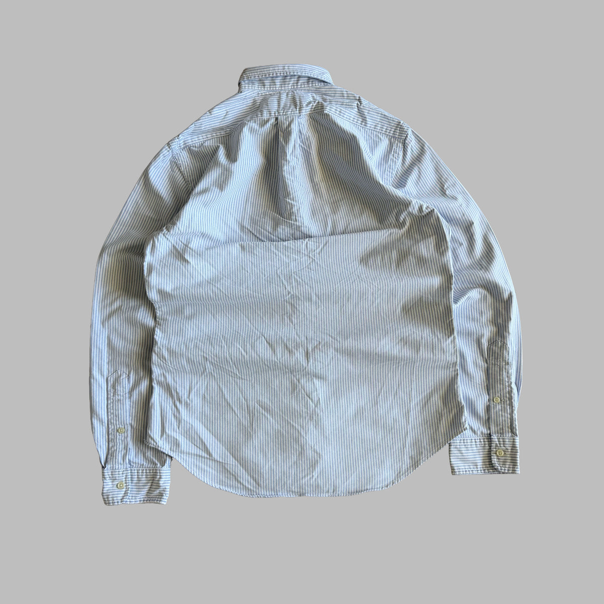 Y2K Polo Ralph Lauren Striped Button Up Shirt - M