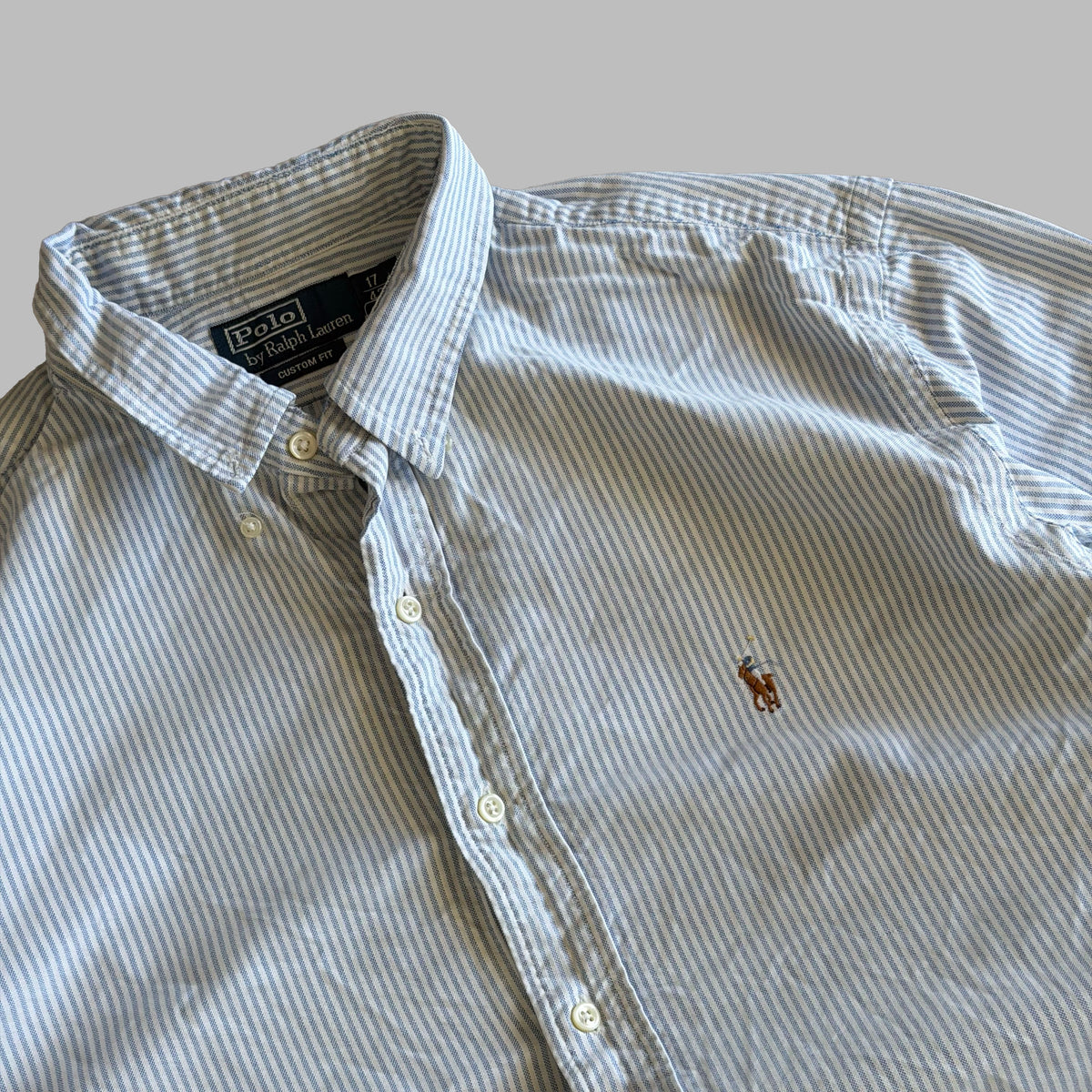 90s Polo Ralph Lauren Striped Button Up Shirt - XL