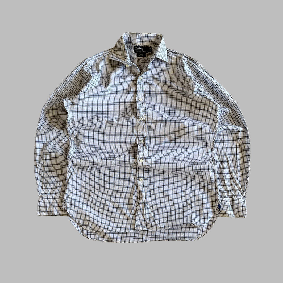 90s Polo Ralph Lauren Checkered Button Up Shirt - M