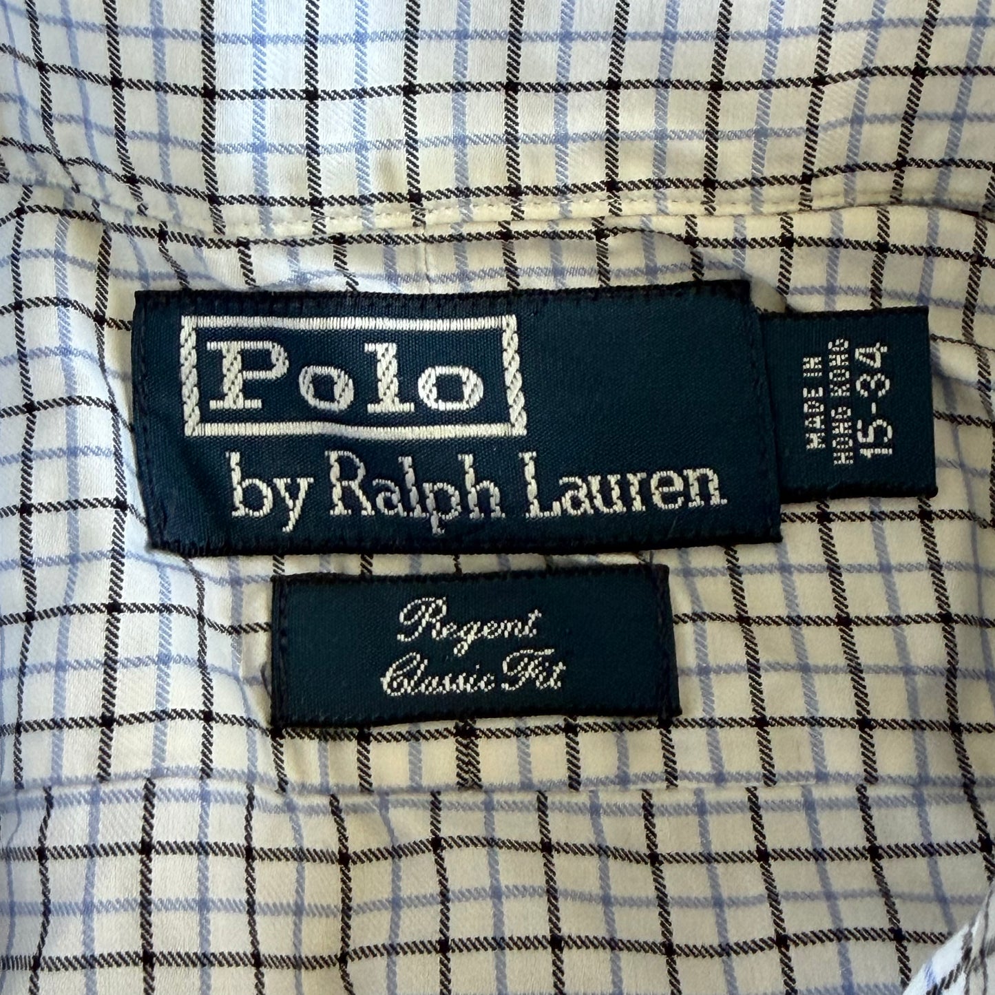 90s Polo Ralph Lauren Checkered Button Up Shirt - M