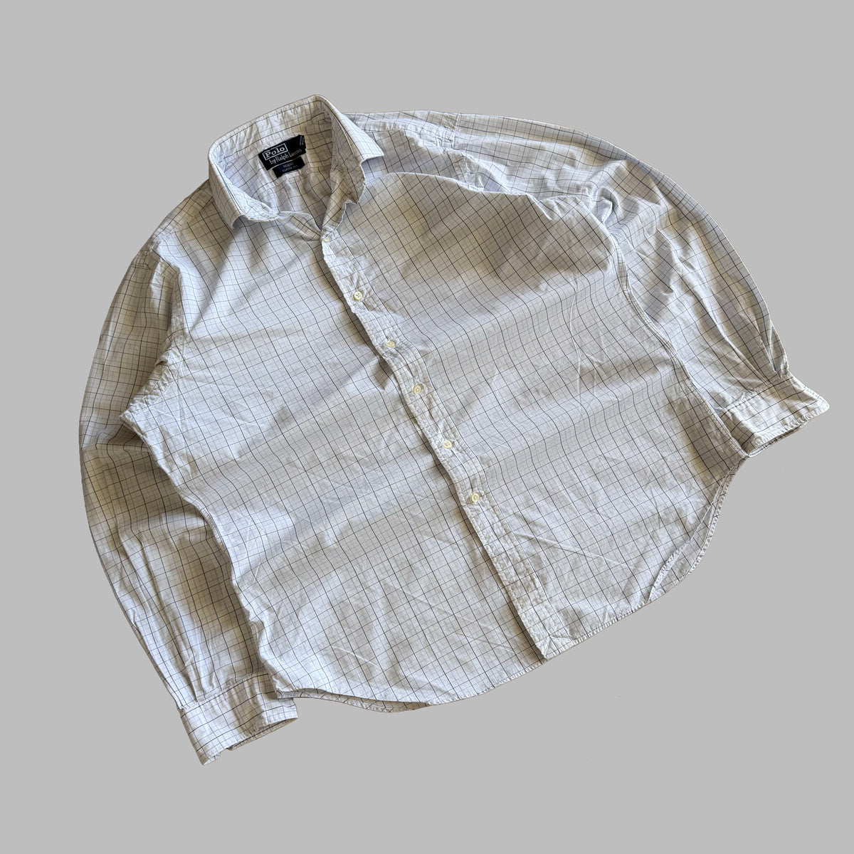 90s Polo Ralph Lauren Checkered Button Up Shirt - L