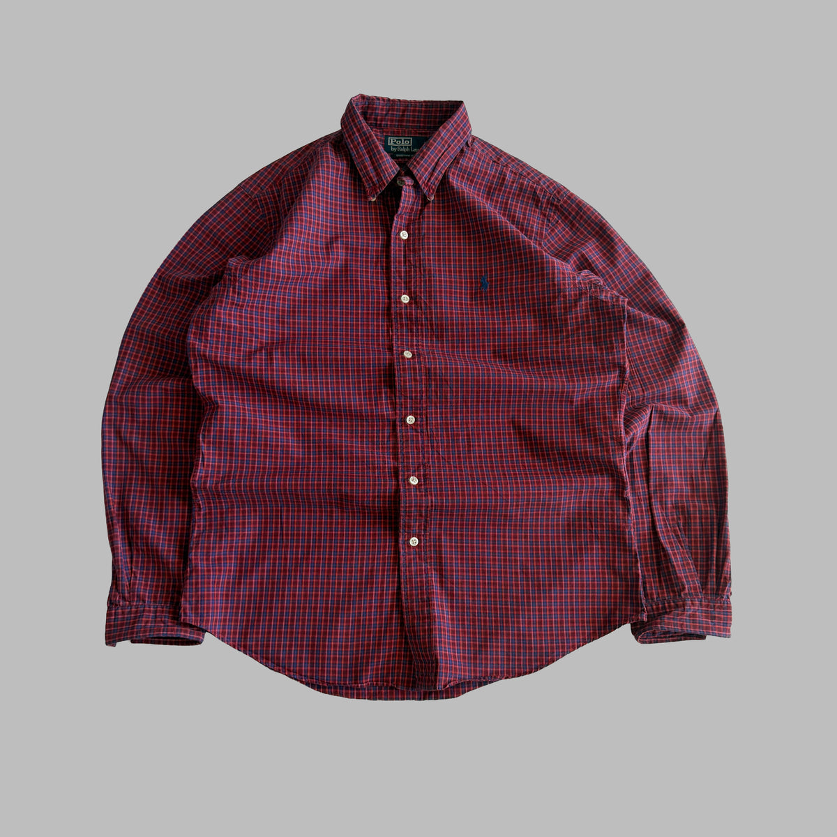 90s Polo Ralph Lauren Checkered Button Up Shirt - M
