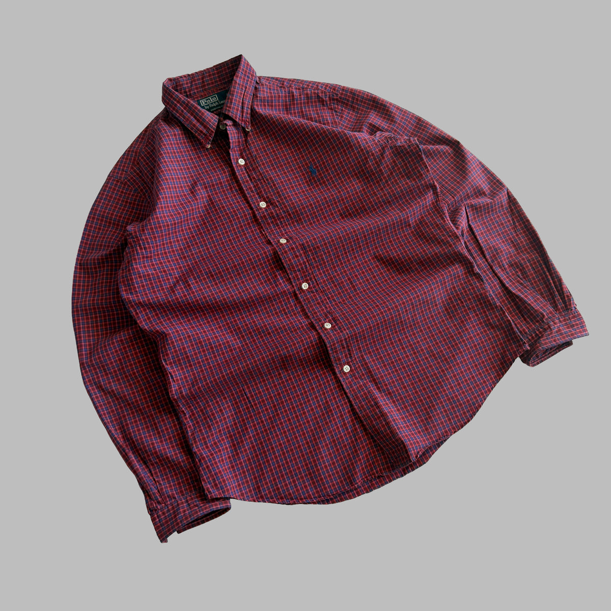 90s Polo Ralph Lauren Checkered Button Up Shirt - M