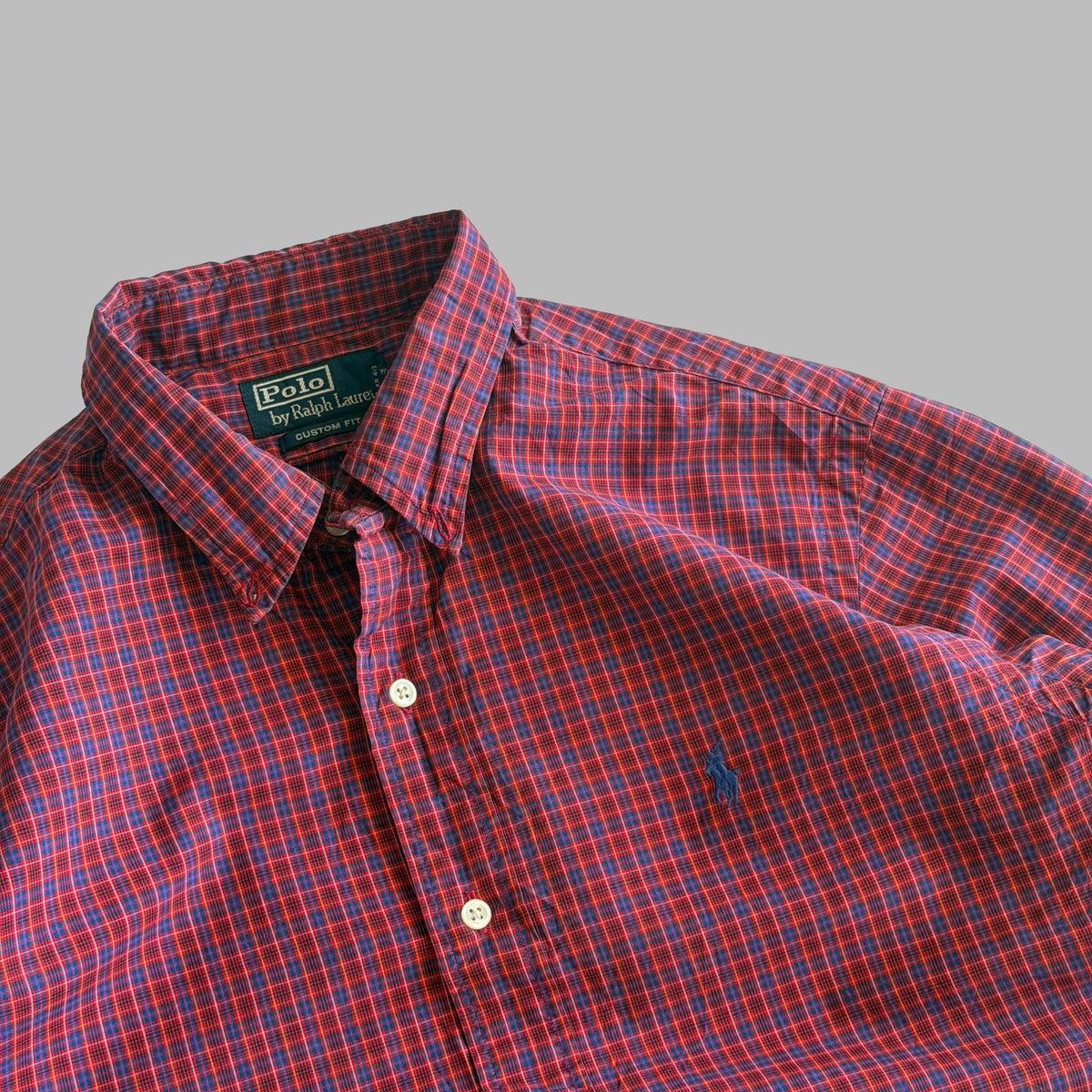 90s Polo Ralph Lauren Checkered Button Up Shirt - M