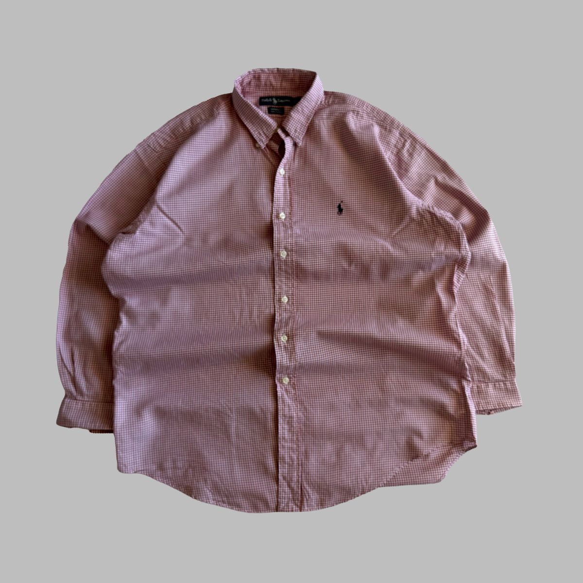 Y2K Polo Ralph Lauren Checkered Button Up Shirt - L