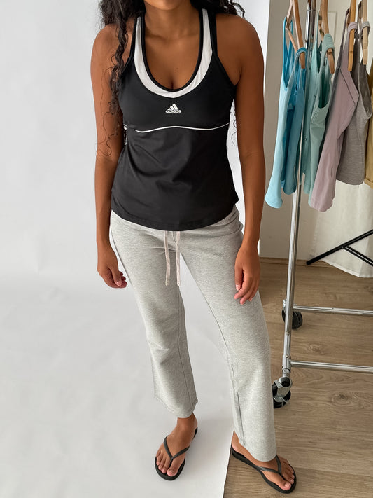 Y2K Adidas Racer-Back Activewear Tank - M