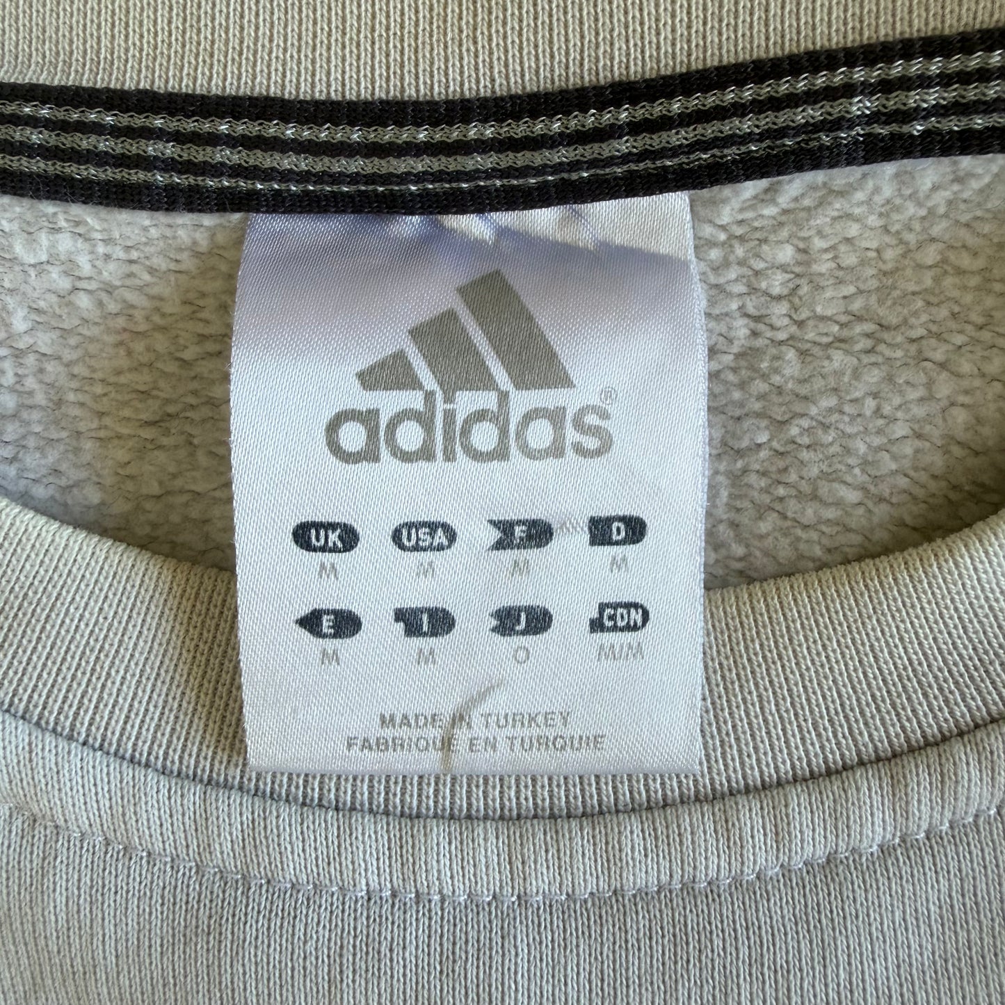 00s Adidas Three Stripes Sweatshirt - Medium