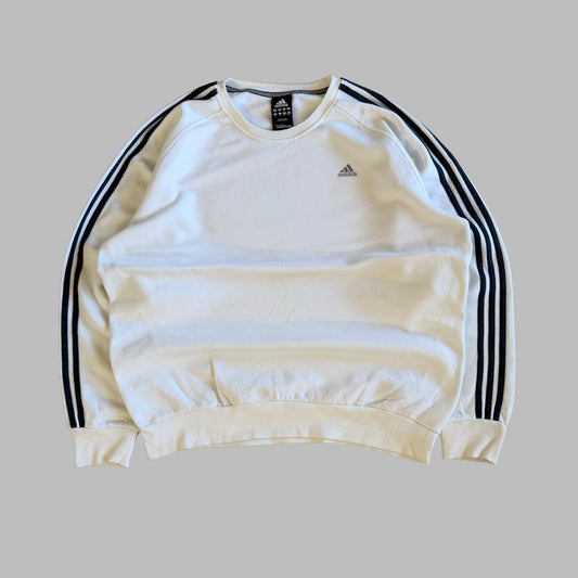 00s Adidas Three Stripe Sweatshirt - XL