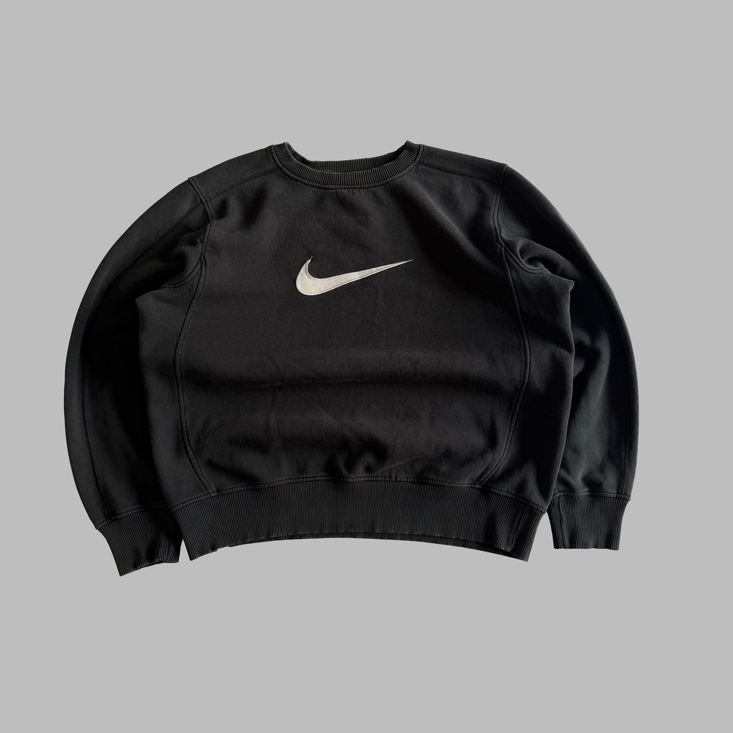 Y2K Nike Centre Swoosh Sweatshirt - L