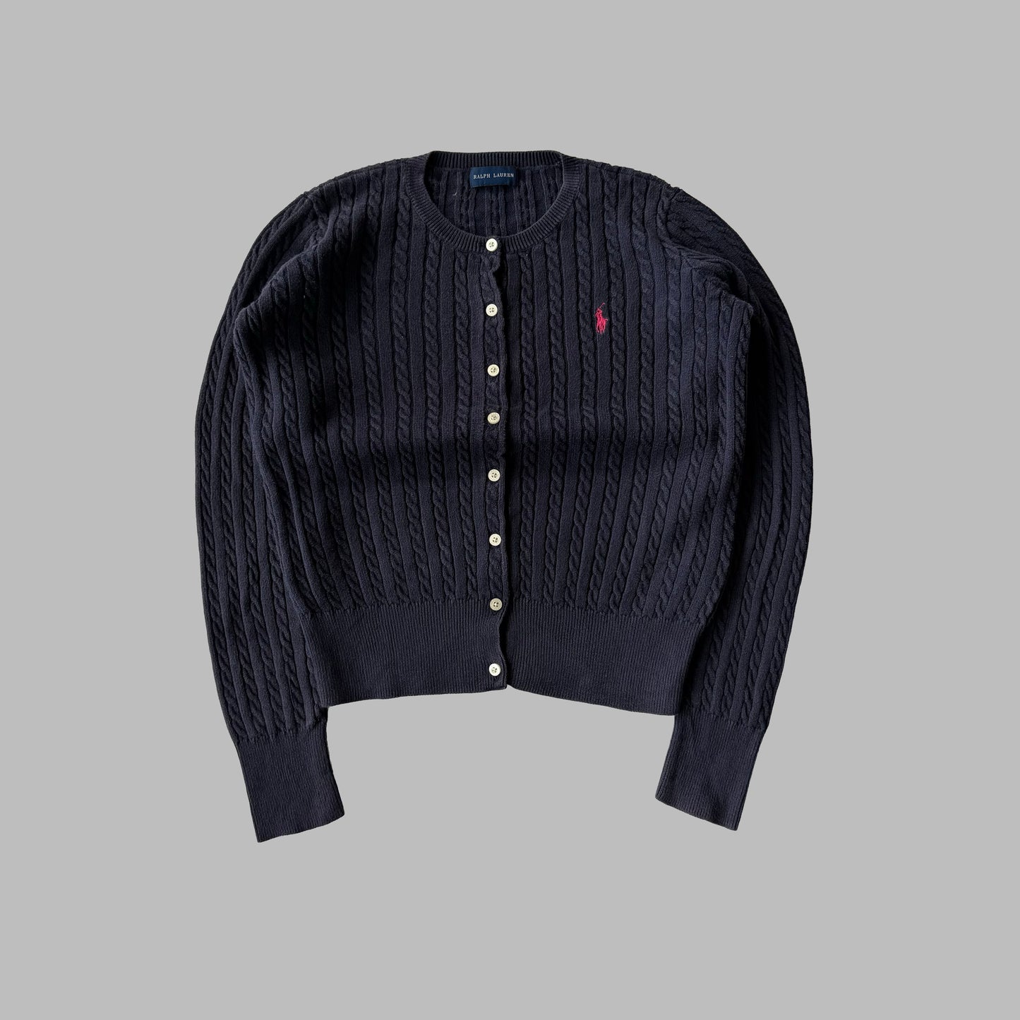 Y2K Polo Ralph Lauren Cardigan - Medium
