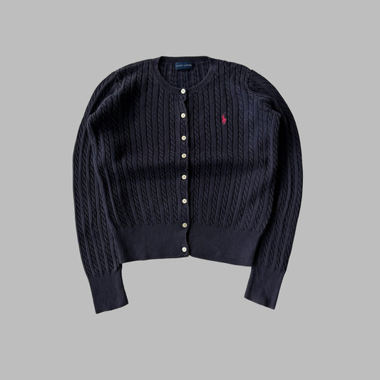 Y2K Polo Ralph Lauren Cardigan - Medium