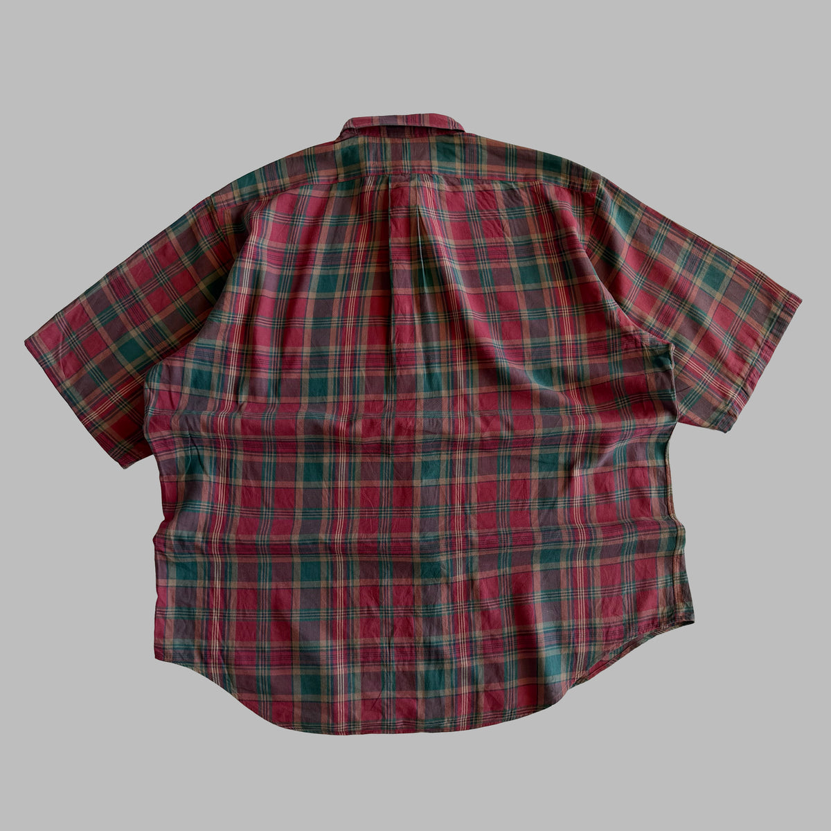 Y2K Polo Ralph Lauren Checkered Button Up Shirt - M