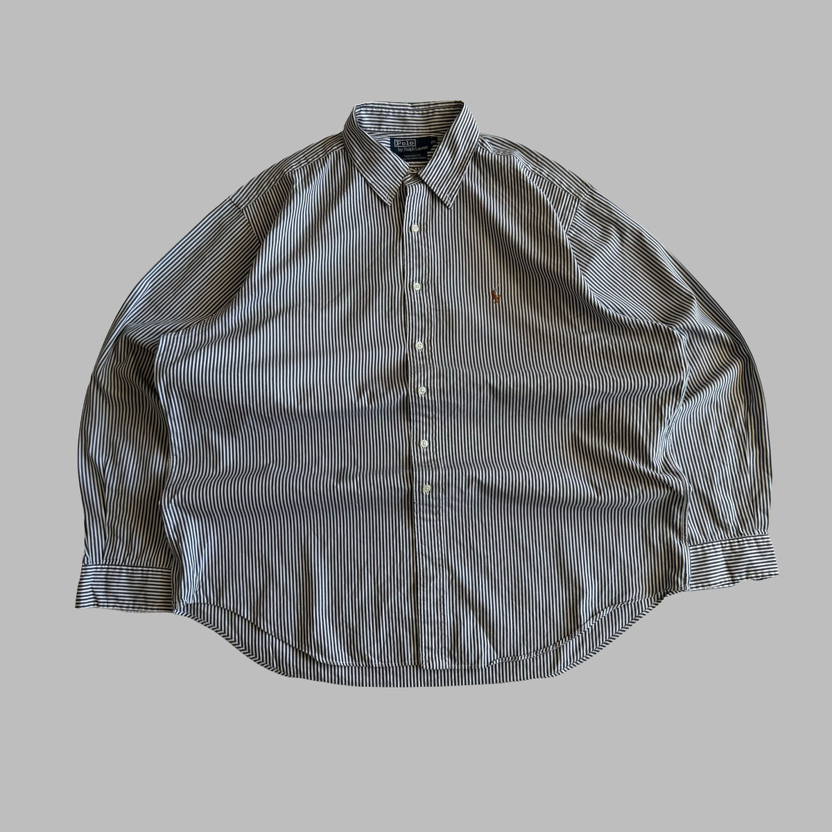 90s Polo Ralph Lauren Striped Button Up Shirt - XL