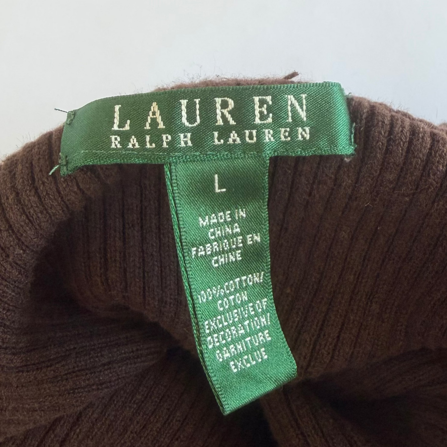 90s Ralph Lauren Ribbed Knit - Small