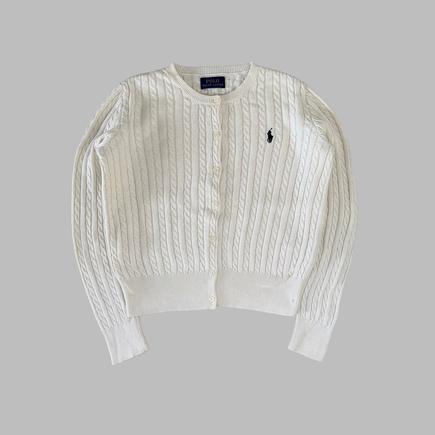 Ralph Lauren Cable Knit Cardigan - Small