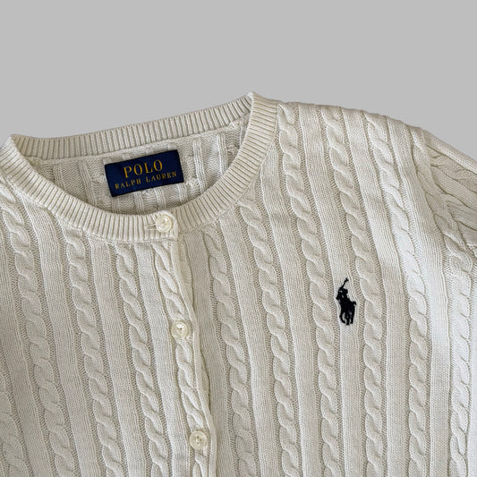 Ralph Lauren Cable Knit Cardigan - Small