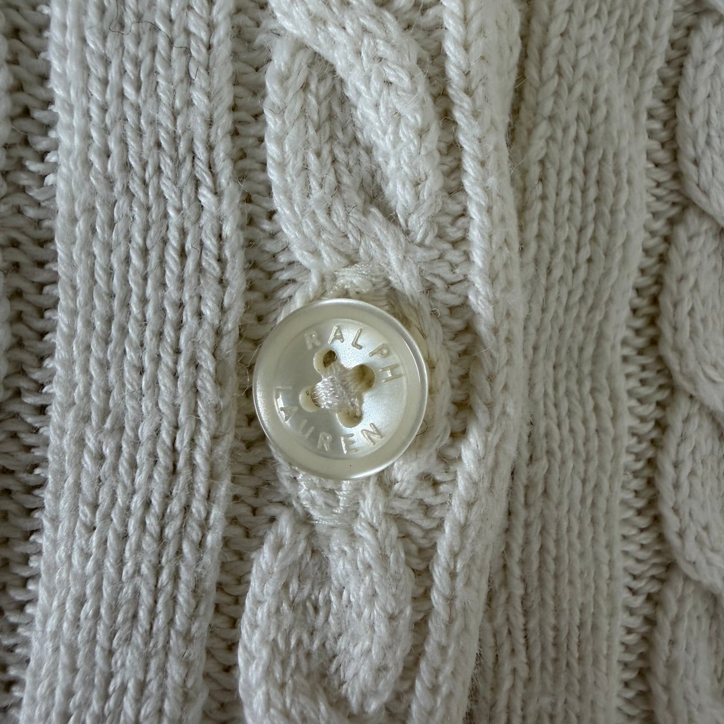 Ralph Lauren Cable Knit Cardigan - Small