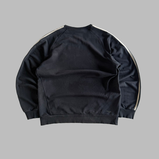 Y2K Adidas Three Stripe Sweatshirt - L