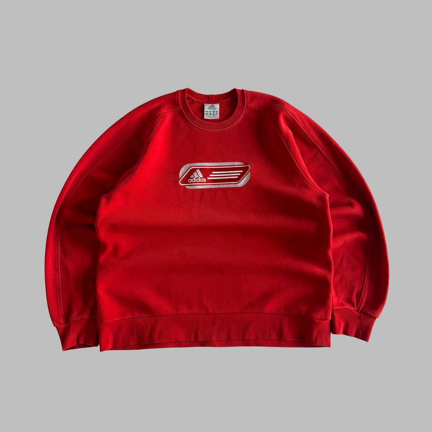 Y2K Adidas Spell Out Hoodie - M