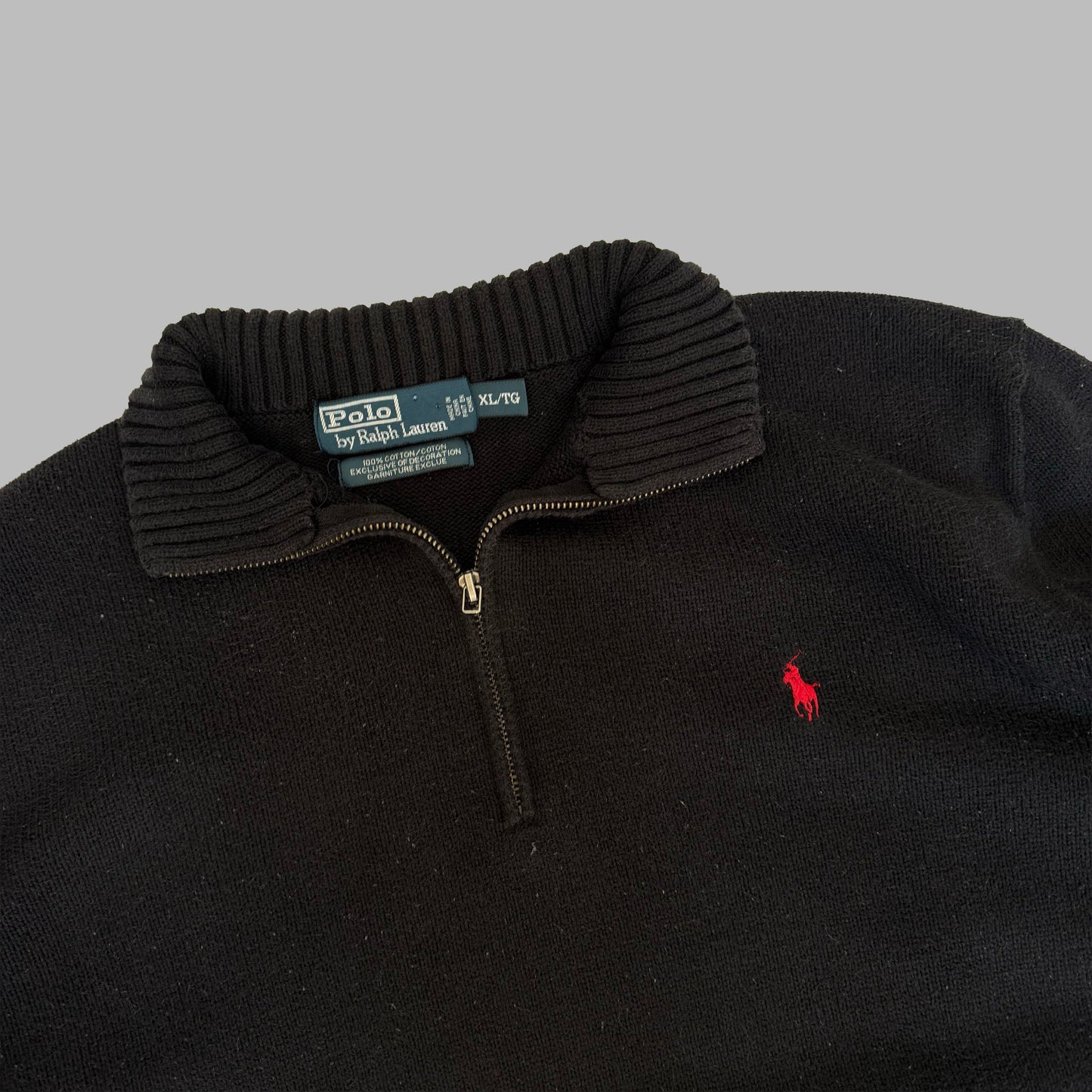 90s Polo Ralph Lauren Heavyweight Quarter Zip - XL