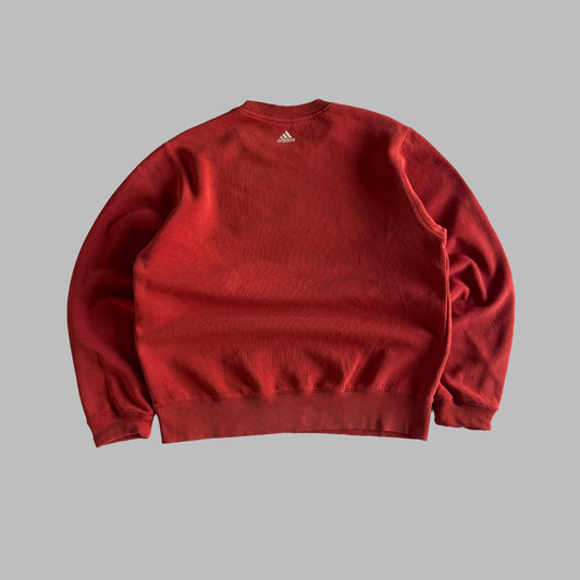Y2K Adidas Spell Out Hoodie - M