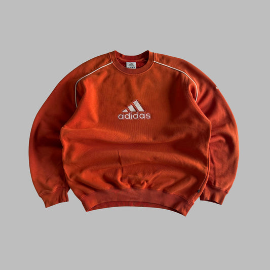 Y2K Adidas Spell Out Sweatshirt - L