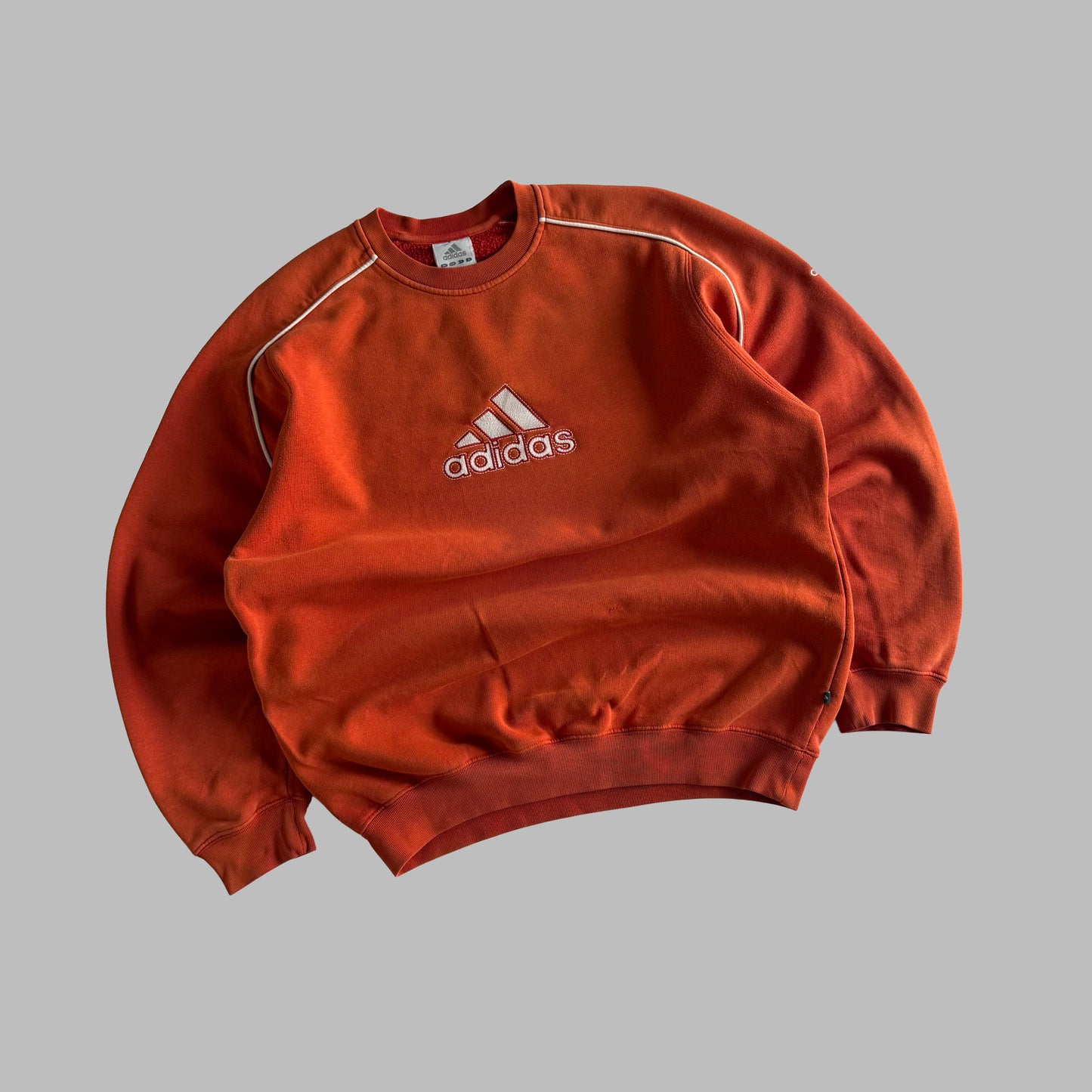 Y2K Adidas Spell Out Sweatshirt - L