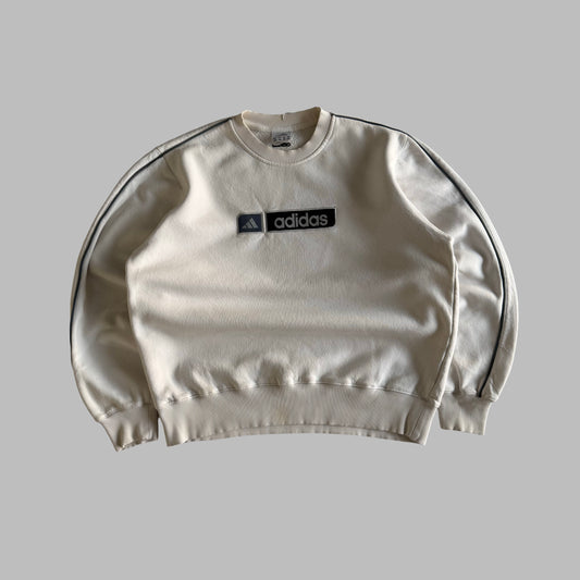 Y2K Adidas Spell Out Sweatshirt - S