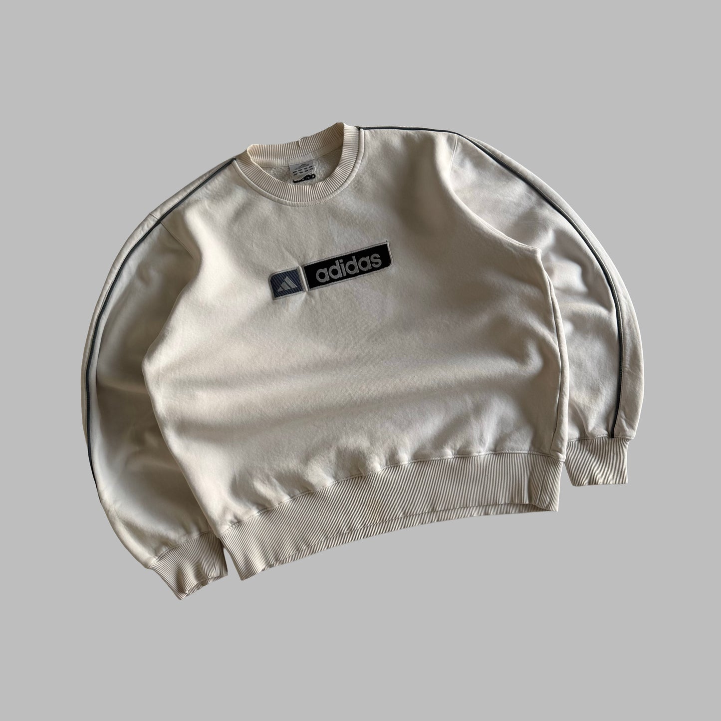 Y2K Adidas Spell Out Sweatshirt - S