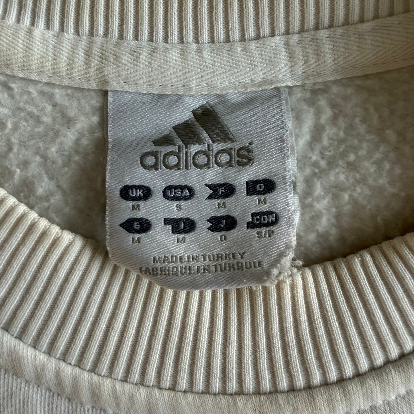 Y2K Adidas Spell Out Sweatshirt - S