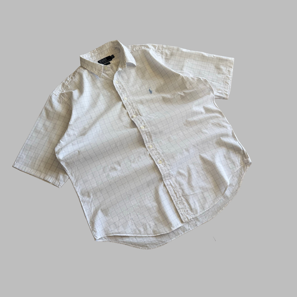 90s Polo Ralph Lauren Checkered Button Up - XL