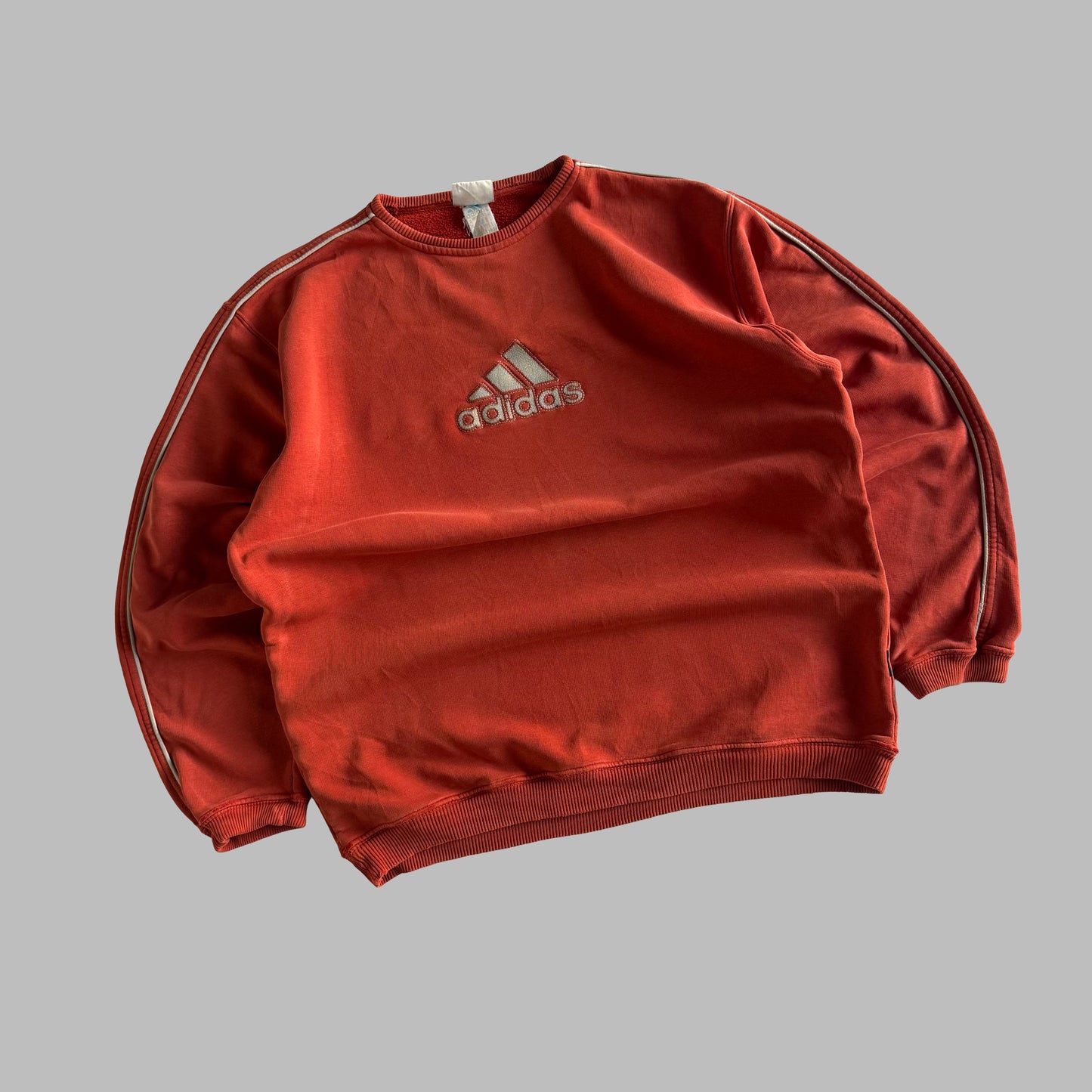 90s Adidas Spell Out Sweatshirt - XL