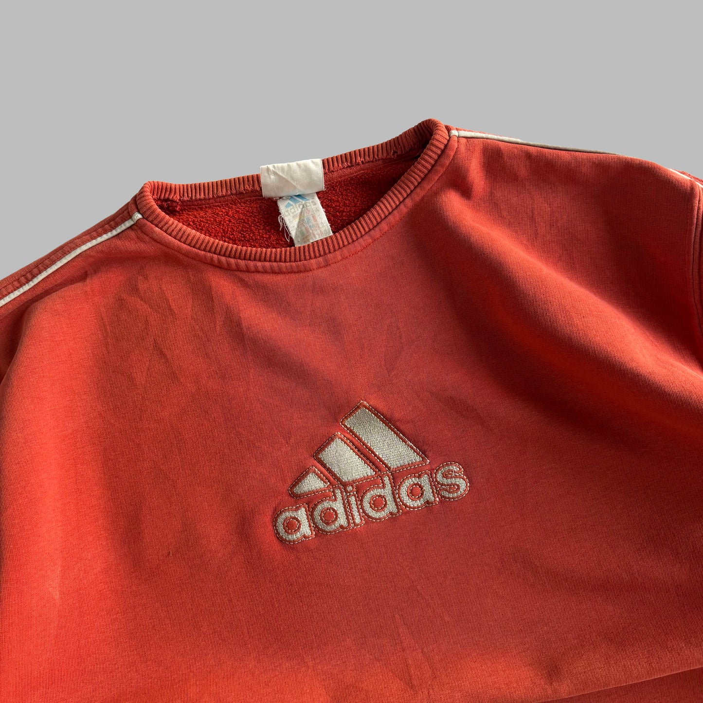 90s Adidas Spell Out Sweatshirt - XL