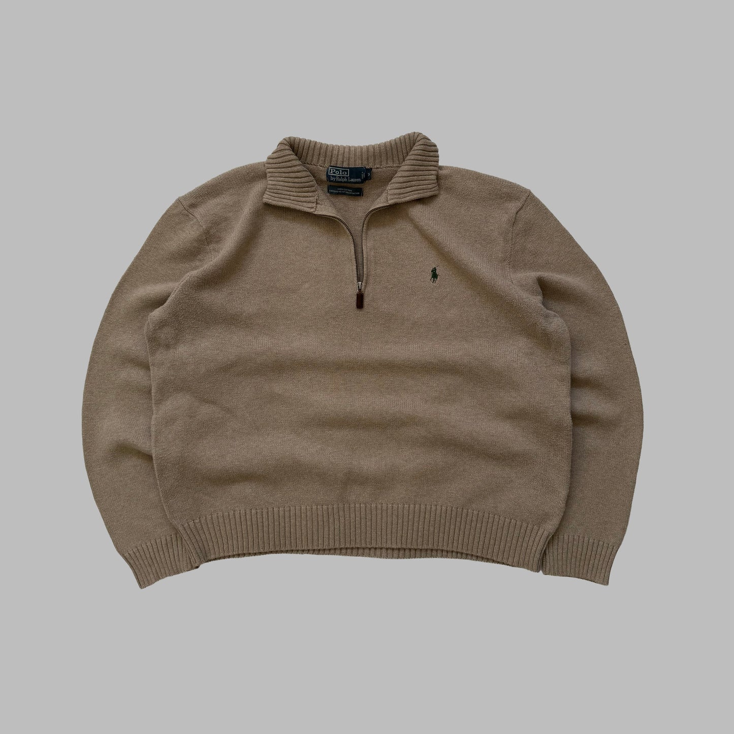 90s Polo Ralph Lauren Heavyweight Quarter Zip - XXL