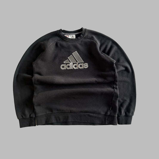 Y2K Adidas Spell Out Sweatshirt - S
