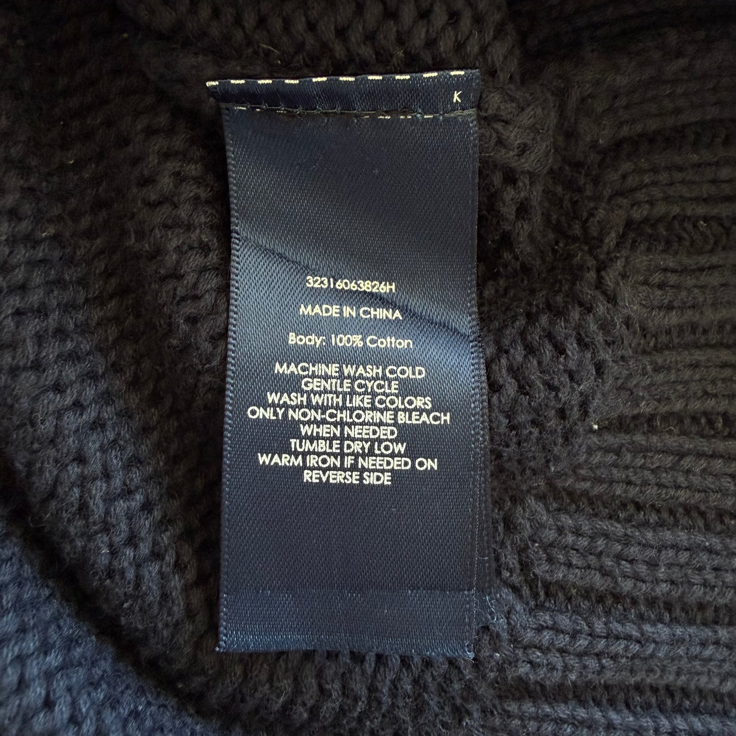 90s Ralph Lauren Flag Heavy Knit - M