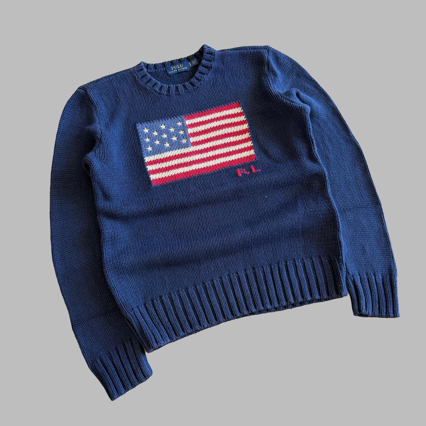 Ralph Lauren Flag Heavy Knit - S
