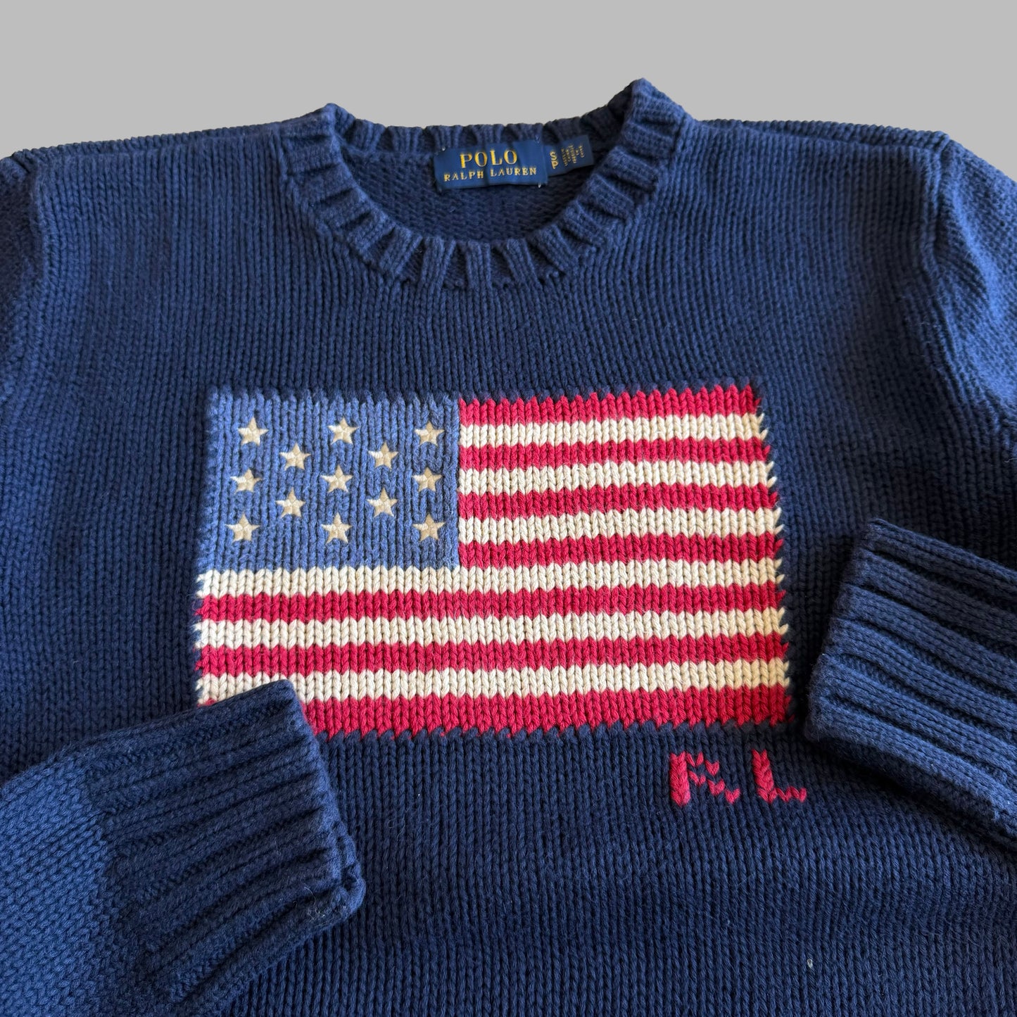 Ralph Lauren Flag Heavy Knit - S