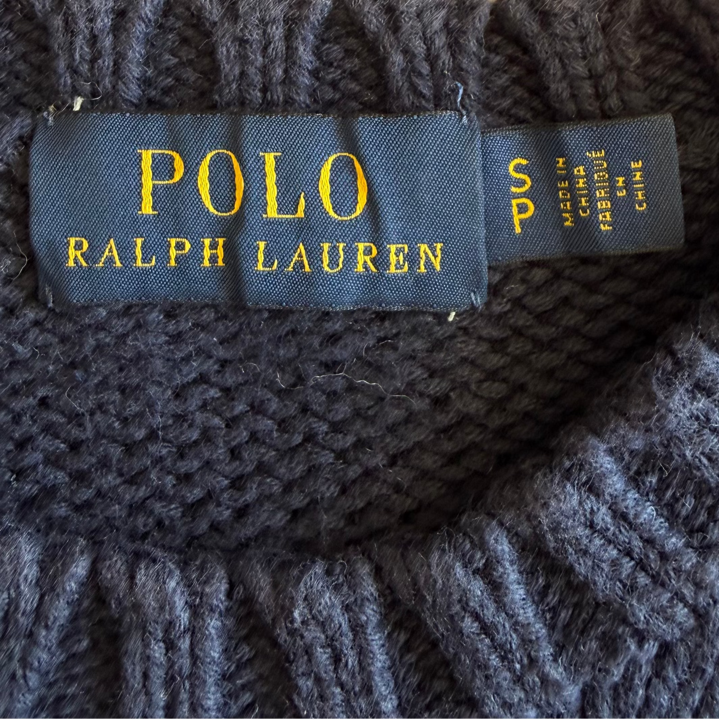 Ralph Lauren Flag Heavy Knit - S