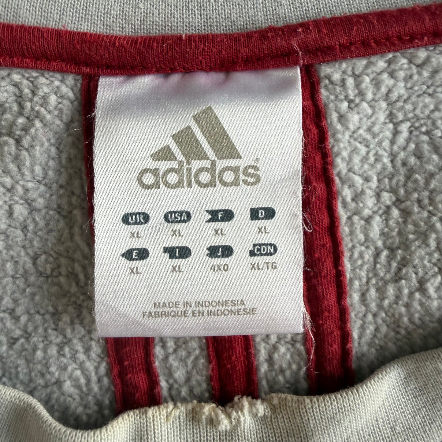 Y2K Adidas Spell Out Sweatshirt - XL