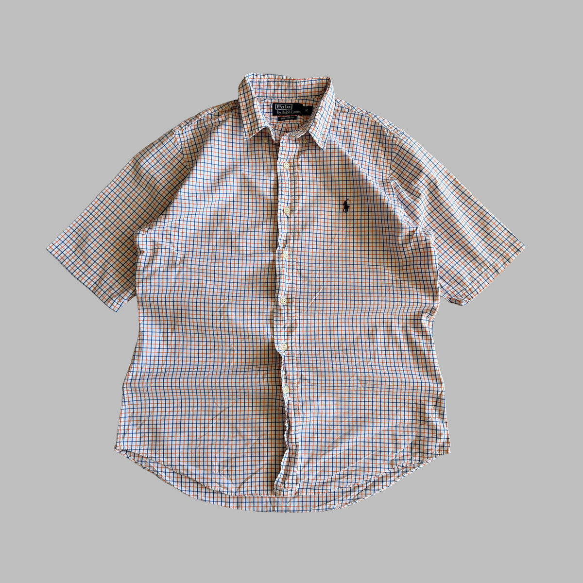90s Polo Ralph Lauren Checkered Button Up Shirt - M