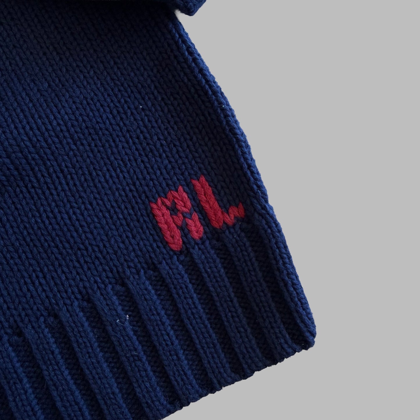 90s Ralph Lauren Flag Heavy Knit - M
