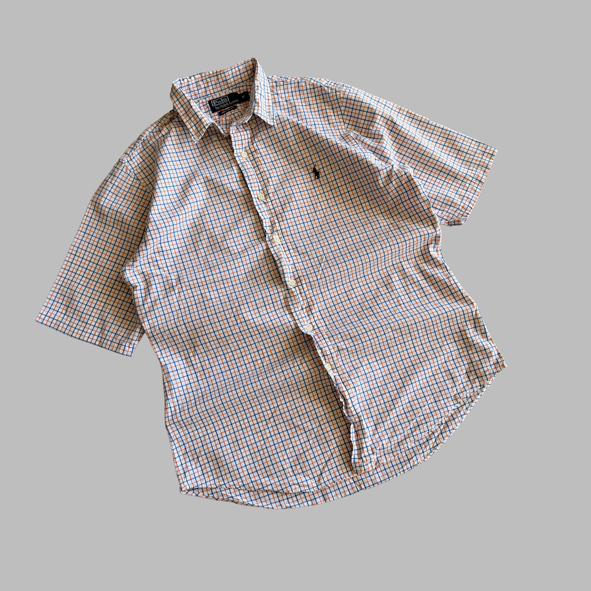 90s Polo Ralph Lauren Checkered Button Up Shirt - M