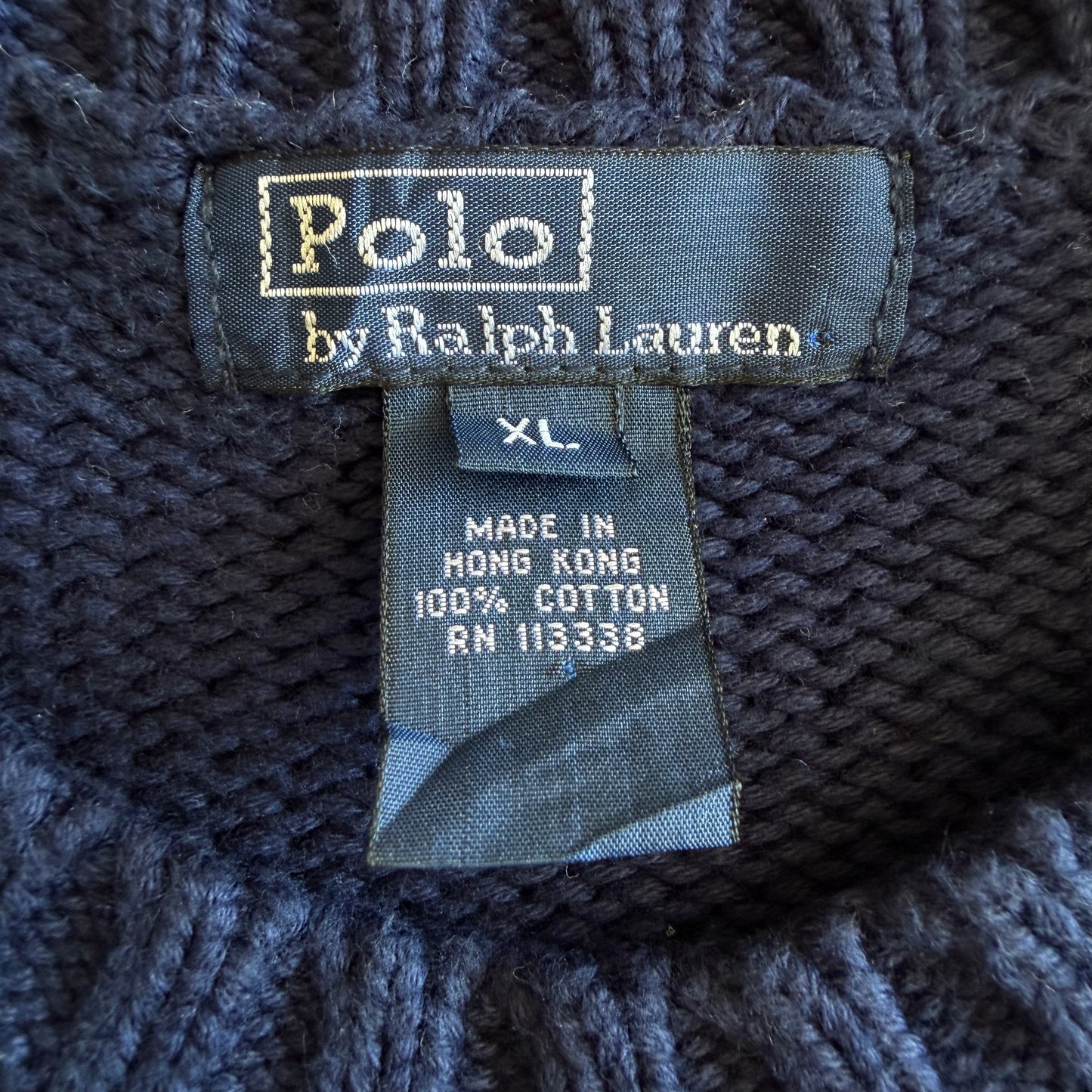 90s Ralph Lauren Flag Heavy Knit - XS