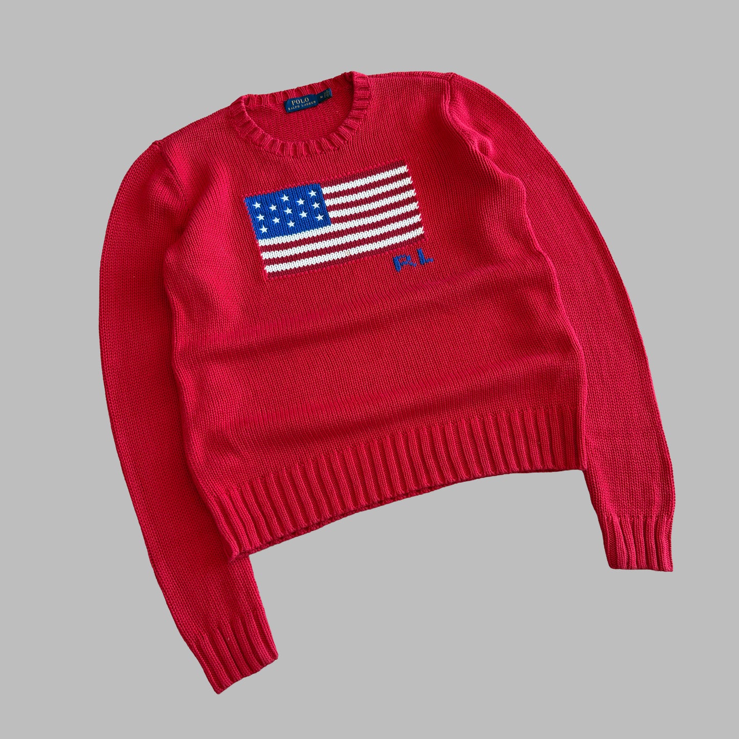 Ralph Lauren Flag Heavy Knit - M
